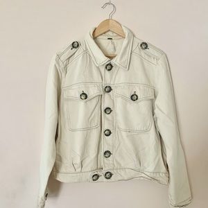 Free People Women’s Eisenhower Denim Jacket - BONE